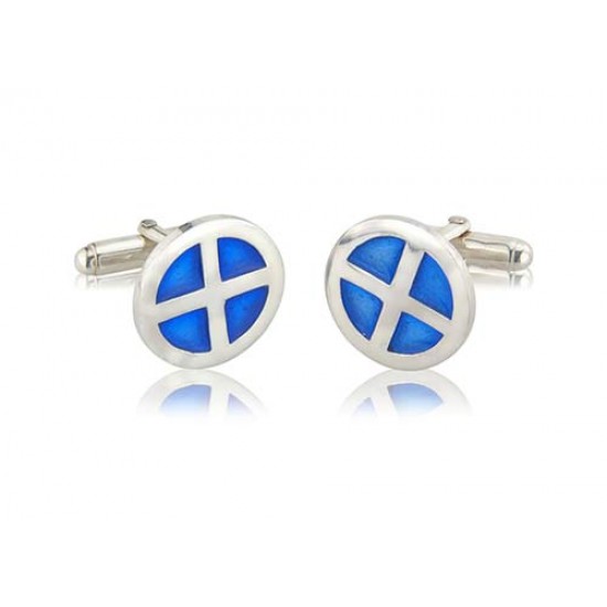 Circle Shield Cufflinks