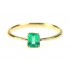 Gold Elegance Emerald Ring