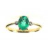 Oval Emerald with Diamond Ring