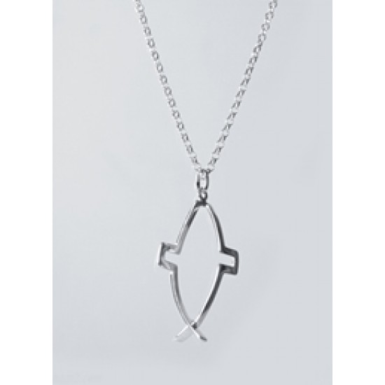 Cross Fish Pendant