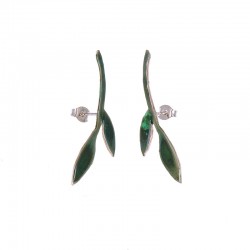 Olive Branch Stud Earrings 